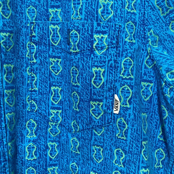 Vans Off The Wall Short Sleeve Button Down Shirt - Men’s Size Small - Picture 3 of 5